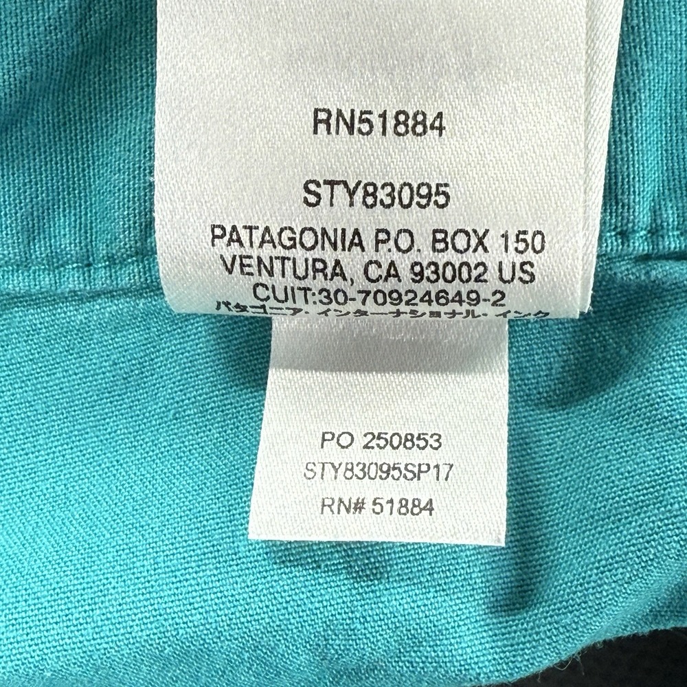 Patagonia Venga Rock Capris‎ Womens Size 6 True Teal Pants Hiking Climbing 83095 - Picture 5 of 16